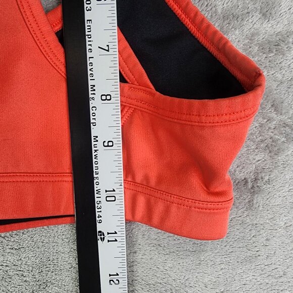 Women's GapFit Sculp Revolution Coral Strappy Sports Bra Medium Support XS - Picture 7 of 8